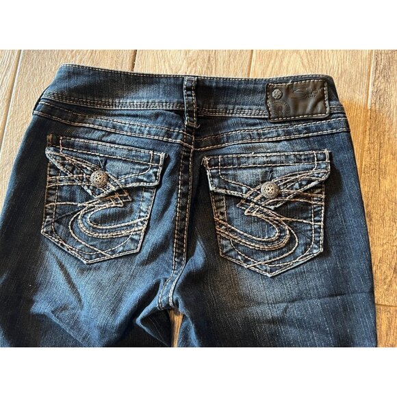 Silver Jeans Suki Surplus Back flap denim jeans size 27 x 32‎ Womens 27x32 Boot - Picture 11 of 12